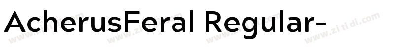 AcherusFeral Regular字体转换